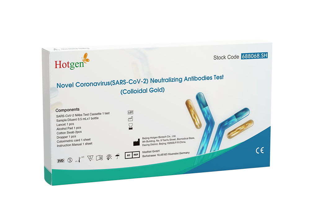 Novel Coronavirus (SARS-CoV-2) Neutralizing Antibodies Test（Colloidal Gold）